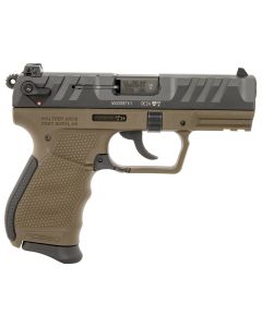 Walther Arms 5050515 PD380Carry Frame 380 ACP 9+1 3.70" Black Stainless Steel, Barrel Black Cerakote Serrated Steel Slide, Military Green Polymer Frame, Textured Wraparound Grip