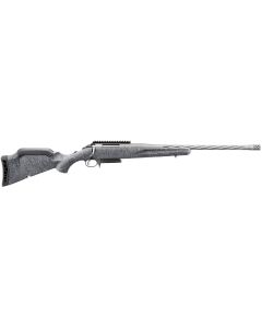 Ruger 46902 American Gen 2 308 Win 3+1, 20" Gun Metal Gray Cerakote Spiral Threaded Barrel, Gun Metal Gray Cerakote Receiver w/Picatinny Rail, Gray Splatter Adjustable Synthetic Stock