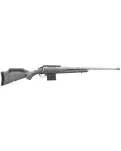 Ruger 46909 American Gen II 223 Rem 10+1, 20" Gun Metal Gray Cerakote Spiral Threaded Barrel, Gun Metal Gray Cerakote Receiver w/Picatinny Rail, Gray Splatter Adjustable Synthetic Stock