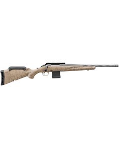 Ruger 46920 American Ranch Gen II 300 Blackout 10+1 16.10" Cobalt Cerakote Spiral Threaded Barrel, Picatinny Rail Steel Receiver, Flat Dark Earth Splatter Adjustable Synthetic Stock
