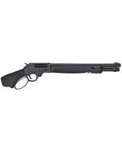 Henry H018XAH410 Axe5+1 15.14" 410 Bore Blued Steel Barrel, Blued Drilled &amp; Tapped Steel Receiver, Black Fixed Synthetic Stock
