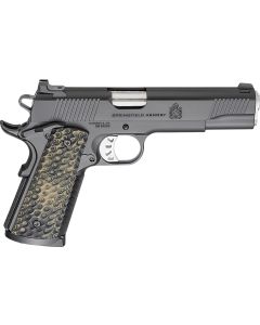 Springfield Armory PC9125 1911 TRP45 ACP 8+1 5" Stainless Match Grade Barrel, Black Cerakote Serrated Carbon Steel Slide &amp; Frame w/Beavertail, VZ Hydra G10 Grip