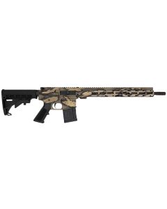 Great Lakes FirearmsAR-15223 Wylde 16" 30+1, Serpent Tan Camo Rec/15" Handguard, Black M4 Stock &amp; A2 Grip, Muzzle Brake