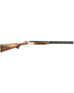 ATI ATIGKOF28SVE Cavalry28 Gauge Break Open 2.75" 2rd, 26" Matte Blued Over/Under Vent Rib Barrel, Silver Engraved Aluminum Receiver, Fixed Oiled Turkish Walnut Walnut Stock