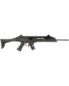CZ-USA 91368 Scorpion EVO 3 22 LR 10+1 16" Black Threaded Steel Barrel, Picatinny Rail Receiver, M-LOK Handguards, Black Folding/Telescoping Stock, Black Polymer Grips
