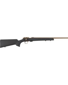 CZ-USA 02394 CZ 457 American 22 LR 5+1 20" Bronze Cerakote Steel Threaded Barrel, American Style Black Synthetic Stock