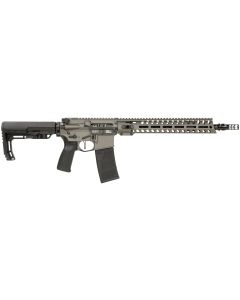 Patriot Ordnance Factory 02046 Minuteman5.56x45mm 30+1 13.75" Black Steel Threaded Barrel, Tungsten Cerakote Receiver, 13" Renegade Rail Handguard