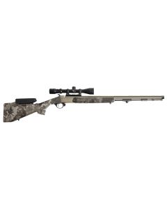 Traditions R53-746604534 Pursuit XT Pro w/Optics 50 Cal 26" Tungsten Cerakote Fluted/Threaded w/VAPR Twist Barrel, Veil Alpine Synthetic Stock w/Adj Cheek Piece &amp; LOP 3.5-10x44mm Duplex