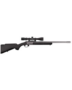 Traditions CR5-361130T Outfitter G3 w/Scope 360 Buckhammer 22" Tungsten Cerakote Chrome Lined Steel/ Target Crown Barrel, Tungsten Cerakote Drilled &amp; Tapped Receiver, Black Synthetic Stock