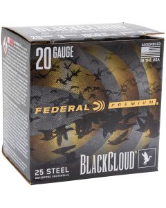 Federal PWUX2092 Premium Black Cloud 20Gauge 3" 1oz 25 Per Box/10 Case