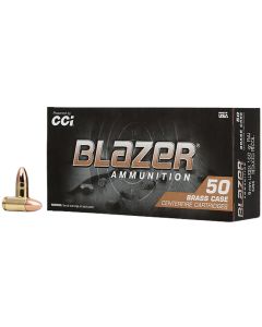 CCI 5296 Blazer Brass Full Metal Jacket 9mmLuger 100gr Full Metal Jacket 50 Per Box/20 Case