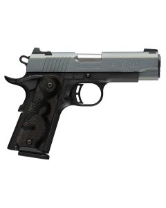 Browning 051993492 1911-380 Black Label Compact Frame 380 ACP 8+1 3.63" Matte Stainless Steel Barrel, Northern Lights Cerakote Serrated Steel Slide, Matte Black Polymer Frame w/Beavertail