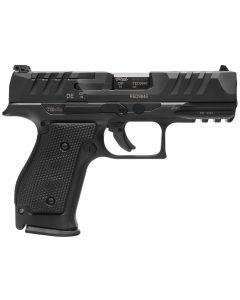 Walther Arms 2872111 PDP Steel Frame 9mm Luger 15+1 4" Black Steel Barrel, Matte Black Tenifer Optic Ready/Serrated Steel Slide, Black Steel Frame w/Picatinny Rail, Textured Wraparound Grip