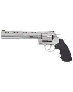 Colt Mfg ANACONDASP8RFT Anaconda Target 44 Mag 6rd 8" Stainless Vent Rib Barrel, Stainless Steel Frame Black &amp; Rubber Grip