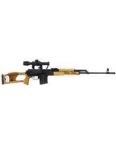 Century Arms RI035VN PSL w/Optic 7.62x54mmR 10+1 24.50" Black Steel Barrel &amp; Receiver, Black Wood Skeletonized Stock