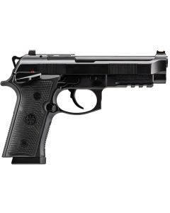 Beretta USA J92XFMSDA15 92GTS9mm Luger 15+1 4.70" Black Inox Steel Barrel, Black Cerakote Optic Ready/Serrated Steel Slide + Aluminum Frame w/Beavertail &amp; Picatinny Rail, Ambidextrous