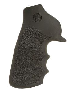 Hogue 80020 Tamer Grip Black Rubber with Finger Grooves for Ruger GP100, Super Redhawk