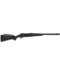 Fierce Firearms ROGM308WIN20BP Mini Rogue308 Win 4+1 20" Hand Lapped/Match Grade Barrel, Black Cerakote Steel Receiver, Purple Camo Mini Rogue w/Adj Comb &amp; Picatinny Rail Carbon Fiber Stock
