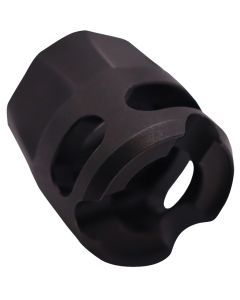 True Precision Inc TPYMICROBL Micro Compensator Y-Type Black Nitride 416R Stainless Steel 1/2"x28 Threads 9mm/380 ACP