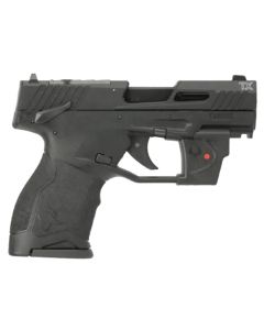 Taurus 1TX22131VL10 TX22C w/Optic Compact Frame 22 LR 10+1 SAO 3.60" Matte Black Steel Threaded Barrel, Black Anodized Optic Ready/Serrated Slide, Black Polymer Frame w/Picatinny Rail, Viridian Laser