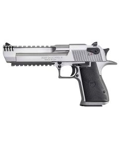 Magnum Research DE357SRMB Desert Eagle Mark XIX 357 Mag 9+1 6" Stainless Steel Barrel, Stainless Steel Serrated Slide, Stainless Steel Frame w/Beavertail &amp; Picatinny Rail, Weaver Top Mount