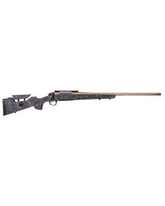 CVA CR3951F Cascade Long Range Hunter Full Size 6.5 Creedmoor 22" Smoked Bronze Cerakote Steel Threaded Barrel, Black w/Smoked Bronze Web Synthetic Stock