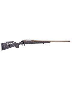 CVA CR3959F Cascade Long Range Hunter Full Size 6.5 PRC 24" Smoked Bronze Cerakote Steel Threaded Barrel, Black w/Smoked Bronze Web Synthetic Stock