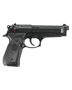 Beretta USA JS92F300 92FS *CA Compliant Full Size Frame 9mm Luger 10+1 4.90" Black Bruniton Barrel, Serrated Steel Slide, Black Bruniton Aluminum Frame w/Beavertail, Ambidextrous, USA Made