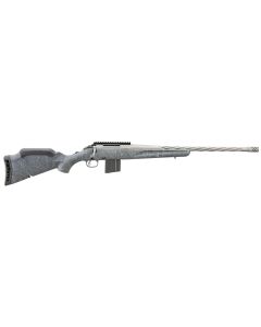 Ruger 46910 American Rifle Gen II Full Size 6mm ARC 10+1 20" Cobalt Cerakote Threaded Barrel, Picatinny Rail Steel Receiver, Gray Splatter Adjustable Synthetic Stock