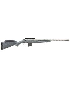 Ruger 46911 American Rifle Gen II Full Size 6.5 Grendel 10+1 20" Cobalt Cerakote Threaded Barrel, Picatinny Rail Steel Receiver, Gray Splatter Adjustable Synthetic Stock