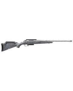 Ruger 46912 American Rifle Gen II Full Size 6mm Creedmoor 3+120" Cobalt Cerakote Threaded Barrel, Picatinny Rail Steel Receiver, Gray Splatter Adjustable Synthetic Stock
