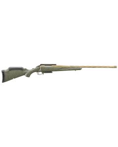 Ruger 46931 American Predator Gen II Full Size 308 Win 3+1 22" Burnt Bronze Cerakote Threaded Barrel, Burnt Bronze Cerakote Picatinny Rail Steel Receiver, Green Splatter Adjustable Synthetic Stock