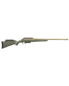 Ruger 46932 American Predator Gen II Full Size 7mm-08 Rem 3+1 22" Burnt Bronze Cerakote Threaded Barrel, Picatinny Rail Steel Receiver, Green Splatter Adjustable Synthetic Stock