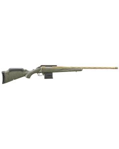 Ruger 46938 American Predator Gen II Full Size 204 Ruger 10+1 22" Burnt Bronze Cerakote Threaded Barrel, Picatinny Rail Steel Receiver, Green Splatter Adjustable Synthetic Stock