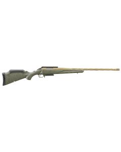 Ruger 46943 American Predator Gen II 30-06 Springfield 4+1 22" Burnt Bronze Cerakote Threaded Barrel, Picatinny Rail Steel Receiver, Green Splatter Adjustable Synthetic Stock