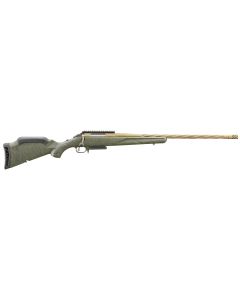 Ruger 46945 American Predator Gen II 300 Win Mag 3+1 22" Burnt Bronze Cerakote Threaded Barrel, Picatinny Rail Steel Receiver, Green Splatter Adjustable Synthetic Stock