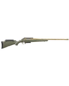 Ruger 46946 American Predator Gen II 6.5 PRC 3+1 22" Burnt Bronze Cerakote Threaded Barrel, Picatinny Rail Steel Receiver, Green Splatter Adjustable Synthetic Stock
