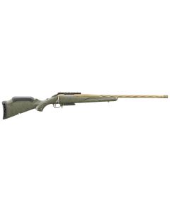 Ruger 46947 American Predator Gen II 7mm PRC 3+1 22" Burnt Bronze Cerakote Threaded Barrel, Picatinny Rail Steel Receiver, Green Splatter Adjustable Synthetic Stock
