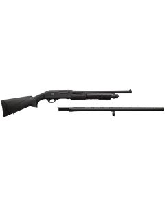 Chiappa Firearms 930.374 301 Field/Tactical Full Size 12 Gauge Pump 3" 5+1 18.50/28" Black Steel Vent Rib Barrel, Black Aluminum Receiver, Black Synthetic Stock
