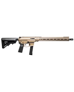 Angstadt Arms AAUDP09RFR UDP-99mm Luger 15+1 16" Black Melonite Threaded Barrel, Flat Dark Earth Cerakote Picatinny Rail Aluminum Receiver, 15" M-LOK Handguard, Black Synthetic B5 Bravo Stock