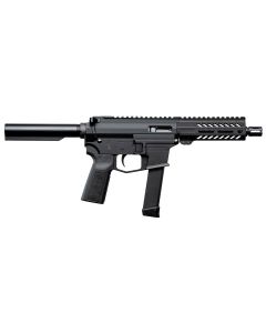 Angstadt Arms AAUDP09P06 UDP-99mm Luger 15+1 6" Black Melonite Threaded Barrel, 5.50" Free Float M-LOK Handguards, Black Cerakote Aluminum Picatinny Rail Receiver, Black B5 Grips