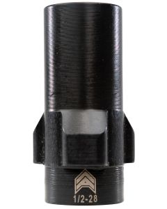 Angstadt Arms AA093LSD28 3-Lug Muzzle Adapter Black Nitride Hardened Steel 1/2x28 Threads 1.42" 9mm