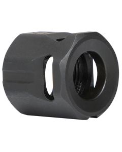 Strike Industries MCCIRCLE Micro Threaded Compensator Black Steel 1/2"x28 Threads 0.64" OAL Compatible w/ 9mm/357 SIG