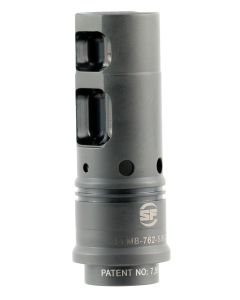 SureFire SFMB7625824 SOCOM Muzzle Brake Black DLC Stainless Steel with 5/8"-24 tpi Threads for 7.62mm AR-10