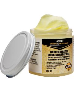 CVA AC1687 Barrel Blaster Quick Clean Patches 6 oz Cotton