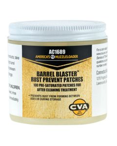 CVA AC1689 Barrel Blaster PreLubed Patches Against Rust and Corrosion Jar