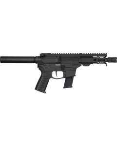 CMMG 45AE70FAB Banshee MKG 45 ACP 13+1 5" Black Nitride Medium Taper Threaded Barrel, EML 4" M-LOK Handguards, Black Armor Cerakote Aluminum Picatinny Rail Receiver, Pistol Tube, CMMG Zeroed Grips