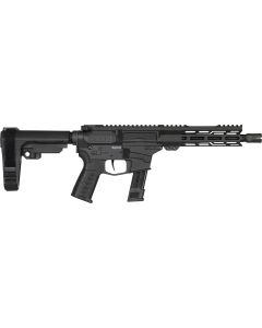 CMMG 92A0B0FAB Banshee MK17 9mm Luger 21+1 8" Black Nitride Medium Taper Threaded Barrel, EML 7" M-LOK Handguards, Black Armor Cerakote Aluminum Picatinny Rail Receiver, CMMG Zeroed Grips