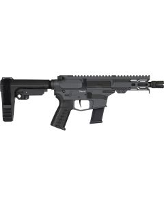 CMMG 45AB70FSG Banshee MKG 45 ACP 13+1 5" Black Nitride Medium Taper Threaded Barrel, EML 4" M-LOK Handguards, Sniper Gray Cerakote Aluminum Picatinny Rail Receiver, CMMG Zeroed Grips