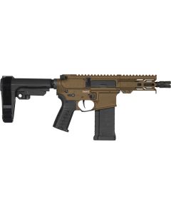 CMMG 54A3B0FMB Banshee MK4 5.7x28mm 40+1 5" Black Nitride Medium Taper Threaded Barrel, M-LOK Handguards Midnight Bronze Cerakote Aluminum, Picatinny Rail Receiver, CMMG Zeroed Grips